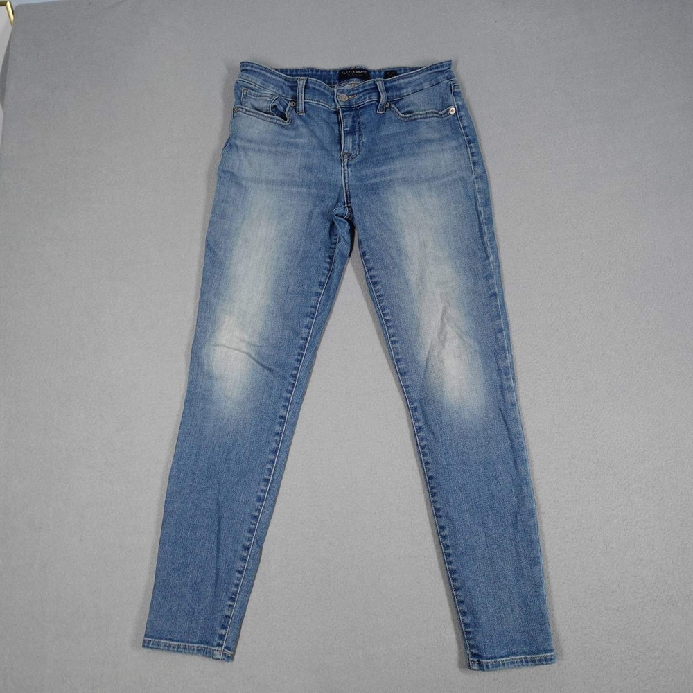Lucky Brand Jeans Womens 8 Blue Stella Low Rise Skinny Stretch Denim Casual